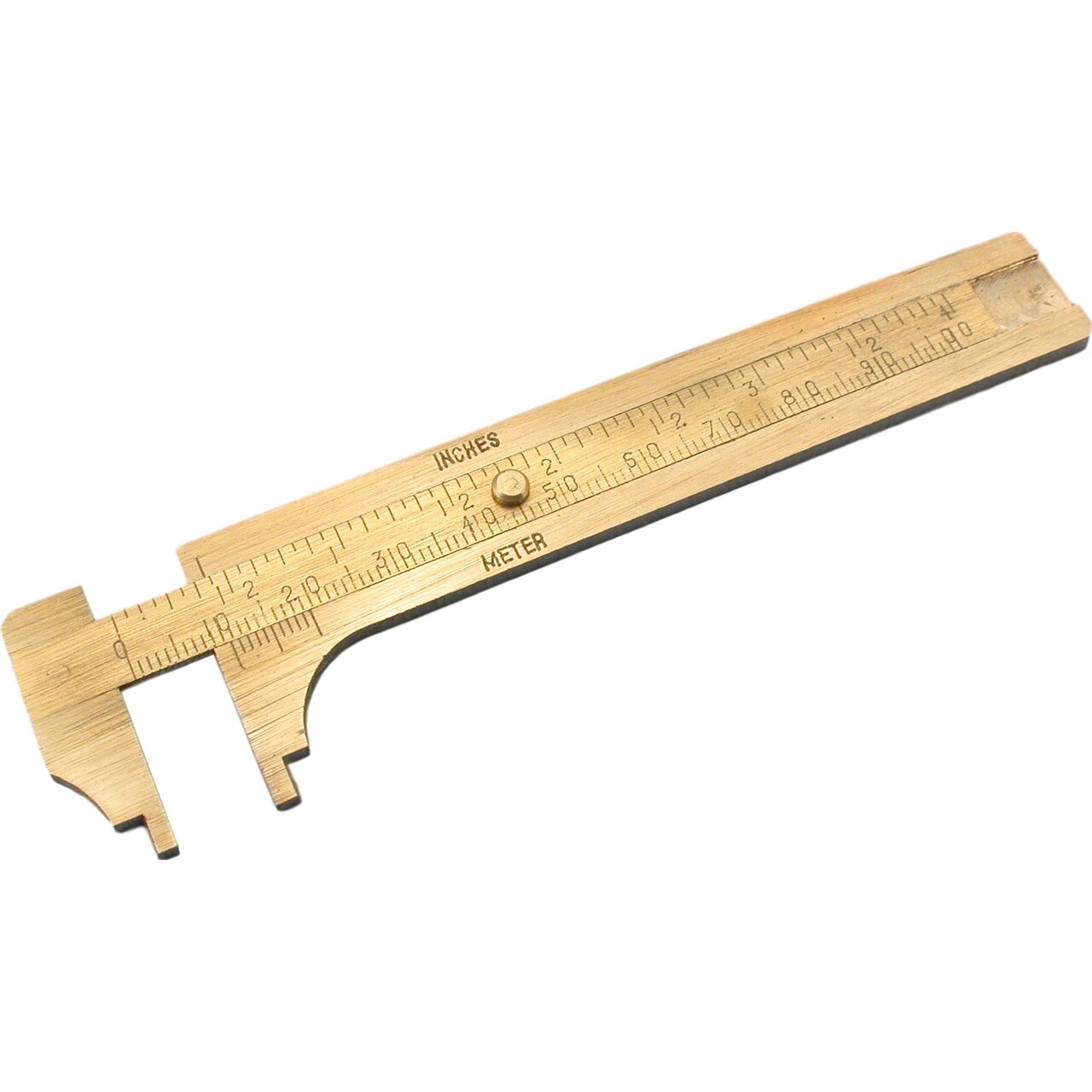 Brass Sliding Gauge Millimeter Gem Bead Jewelry Repair Tool 100mm
